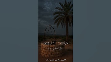 يا أسفاه على يوسف. بصوت القارئ/ معاذ بن سلطان شرف