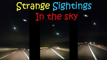 Caught on Camera,  while driving, strange light flashes or mysterious objects.