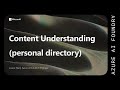 Content Understanding Demo