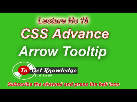 How to create arrow tooltip using Html and css in urdu|hindi