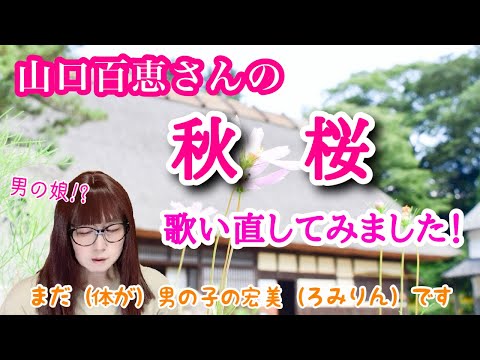 【両声類、女声】山口百恵さんの「秋桜」を歌い直してみた【LGBTQ、MtF、女装】