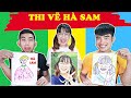 Gấu Đỏ TV - Thử Thách Vẽ Chị Hà Sam, Hậu Hoàng Và Bà Tân Vlog - Ai Vẽ Đẹp Nhất Sẽ Giành Tiền Thưởng