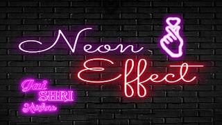 🔥 Neon Light Text Effect in Photoshop | Easy Glow Text Tutorial