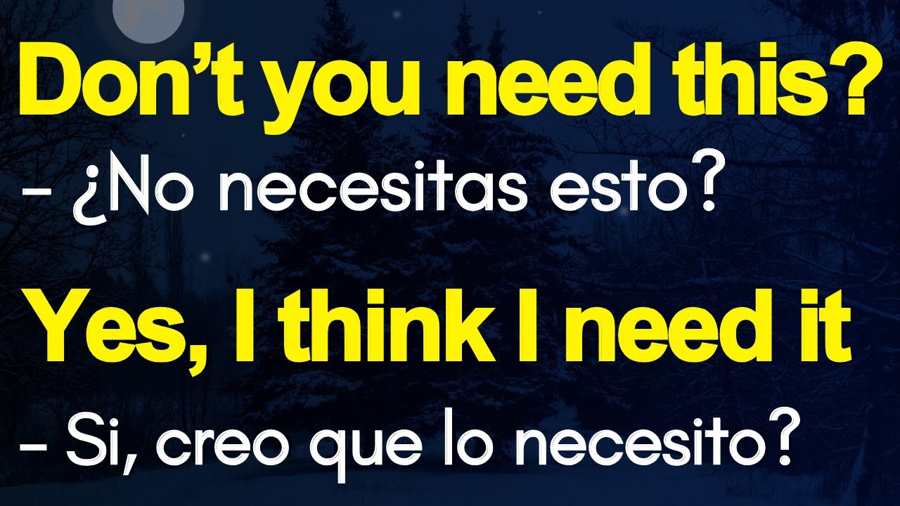 CONVERSACIÓN EN INGLÉS PARA MEJORAR TU FLUIDEZ || APRENDER INGLES RÁPIDO CON ESTE EJERCICIO