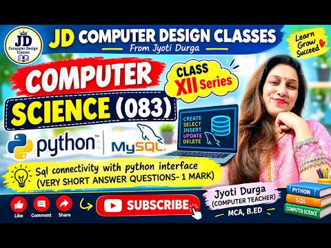 Class 12 SQL + Python Connectivity | Important 1 Mark Questions|CBSE 2026-27| like share & subscribe