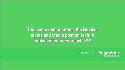 Ecoreach v2.9: Breaker Status and Cradle position test
