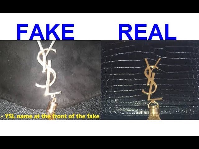 Real vs Fake YSL handbag. How to spot fake Yves Saint Laurent