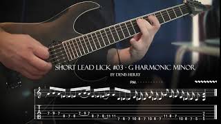 SHORT LEAD LICK #03 - G Harmonic Minor (with TABS)