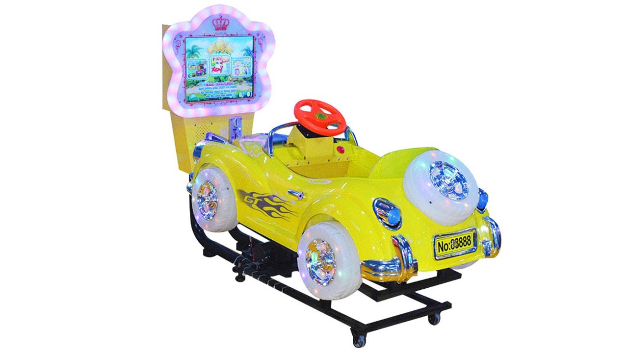 kids Coin Operated Game Machine Bubble Car Arcade Video Game Machine