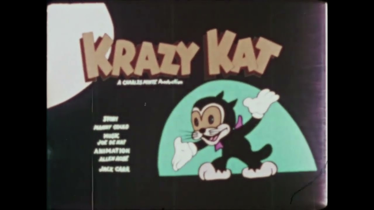 Krazy Kat 1970s Colorized Opening - YouTube