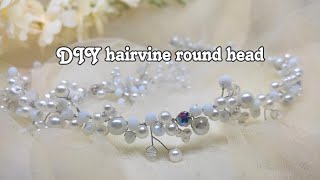 DIY hairvine round head | simpel no ribet