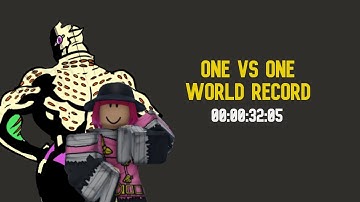 [YBA Roblox] Beating The 1v1 Speedrun World Record