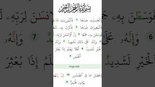 Surah Al Adiyat #quranrecitation #beautiful #quranismylife #islamicrecitation