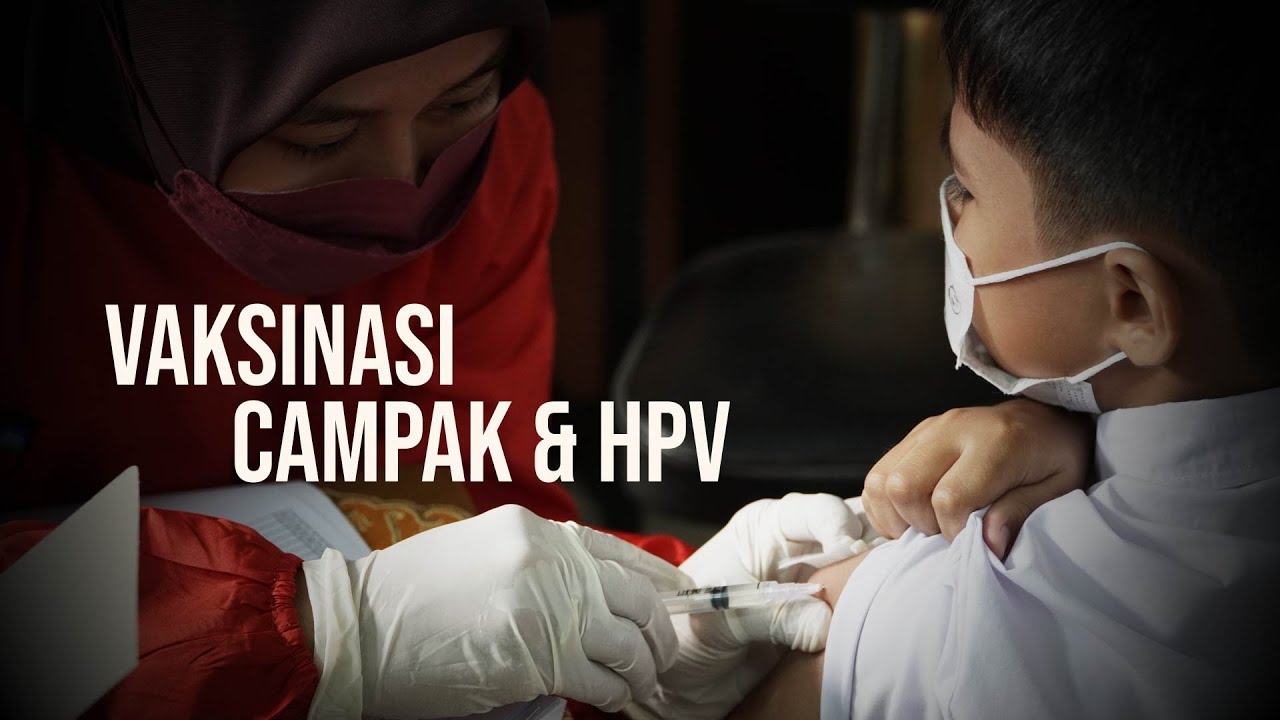 Penyuntikan Vaksin Campak & HPV SD Regina Pacis Bogor.