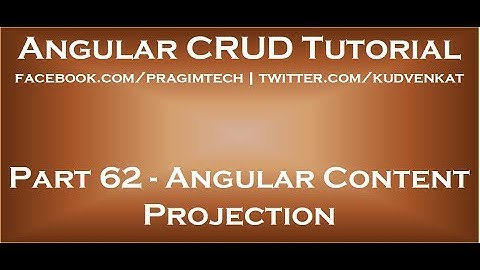 Proyección de contenido angular