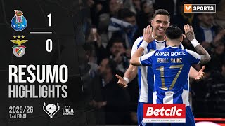 Resumo Fc Porto 1-0 Benfica Taça De Portugal 2526