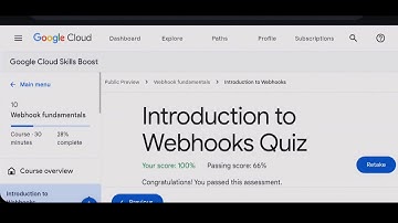 Introduction to Webhooks Quiz answer || Webhook fundamentals #quiz #googlecloud #gcp #qwicklab