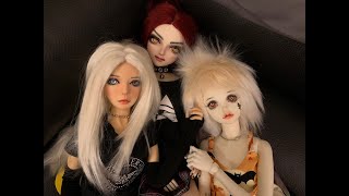 Different Types of BJD Wigs! Trying on Monique Gold Collection Synthetic Mohair Wigs