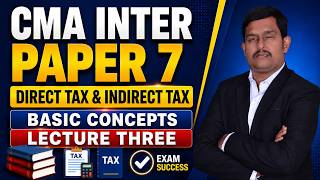 📘 CMA Inter Direct & Indirect Taxation | Paper 7 | Lecture 3 – Basic Concepts