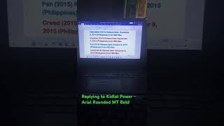 Replying to Kidlat Power - Arial Rounded MT Bold Font #ytshorts Replying to Kidlat Power - Arial Rounded MT Bold Font #ytshorts