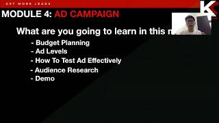 GET MORE LEADS | MODULE 4 | OUTLINE