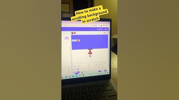 How to make a scrolling background in scratch#shorts