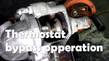 How does a Tdi Thermostat work? Live cutaway experiment of the bypass valve working!
