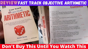 HONEST REVIEW of Fast Track Objective Arithmetic BOOK  || MUST Watch Before Buy