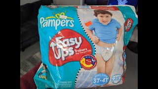 Unboxing Vintage Pampers Easy Ups for Boys with Go Diego Go! Prints