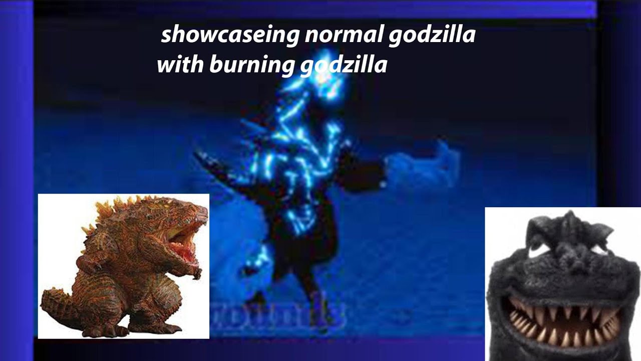 showcaseing godzilla skin and the normal godzilla in kaiju battle