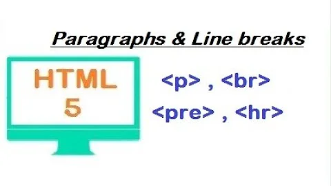 HTML tutorial for beginners - paragraph, line breaks, spacing and horizontal rule