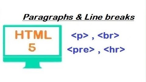 HTML tutorial for beginners - paragraph, line breaks, spacing and horizontal rule