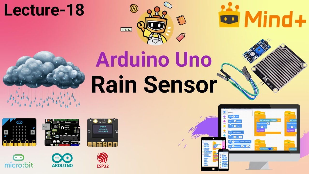 Arduino Rain Sensor Tutorial using Mind+ | Block-Based Programming ...