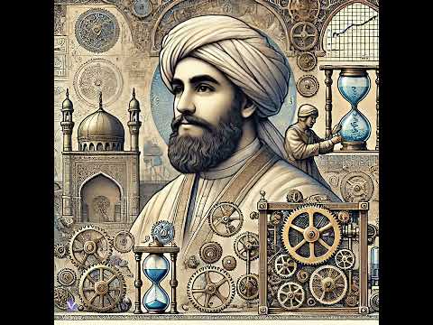 65 سلسلة مبتكري وعلماء التاريخ العربي الإسلامي بالذكاء الاصطناعي بديع الزمان الجزري الصغير