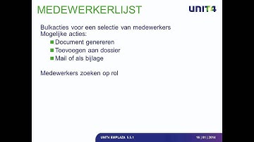 UNIT4 EMIS Emplaza - Opgenomen webinar release 5.5.1.