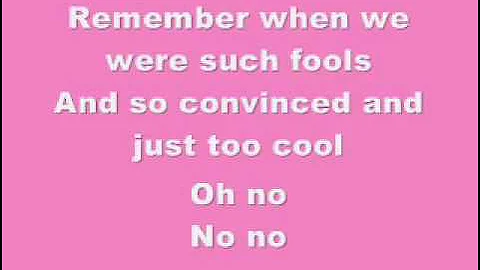 Pink- Who Knew-Lyrics