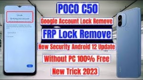 Poco C55 FRP Bypass New Trick unlock google account lock without Pc new security No APK Install Goog
