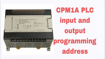 Omron plc CPM1A input and output addressing