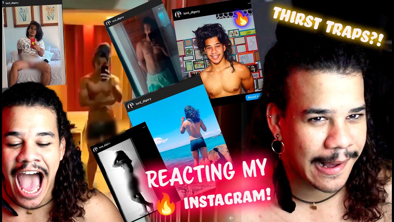 Reacting to my own instagram thirst trap posts! - YouTube