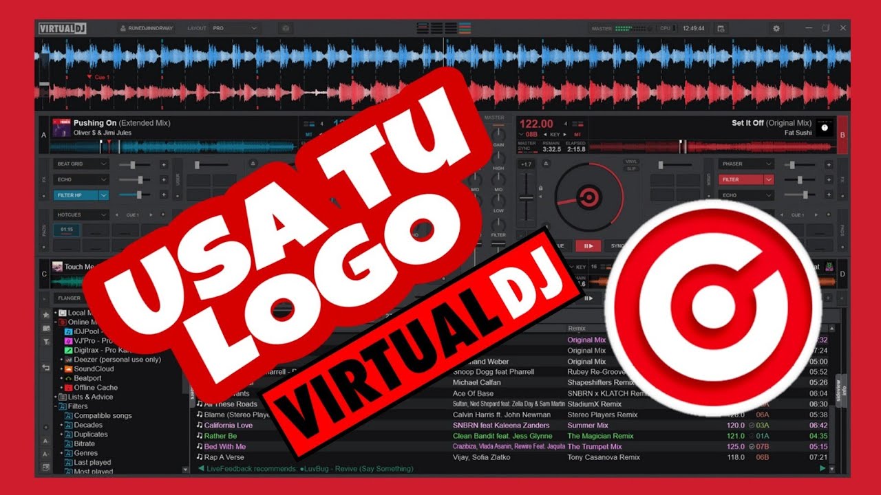 ? Cómo quitar el LOGO de VIRTUAL DJ 2020 para usar el TUYO y Configurar  SLIDESHOW - YouTube