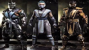 MK11 : All Eternal Klash Skin Variations - (Frost, Sub Zero, Scorpion)