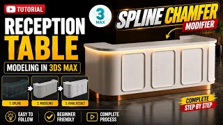 3ds Max Spline Chamfer Tutorial for Beginners | Hard Surface & Curved Modeling