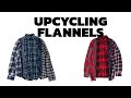 Making a seven cut flannel by upcycling