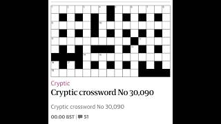 The Guardian Cryptic Crossword No. 30,090 - 20/08/2026
