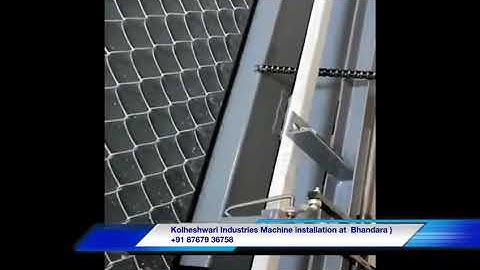 Semiautomatic Chain link fencing machine || KI FENCING PRODUCT