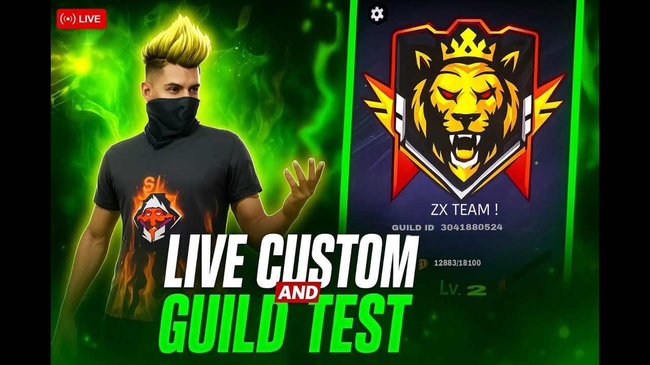 LIVE STREAM PETER FF😎 Guild test Zx Team