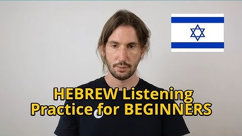 Easy HEBREW Listening Practice for BEGINNERS