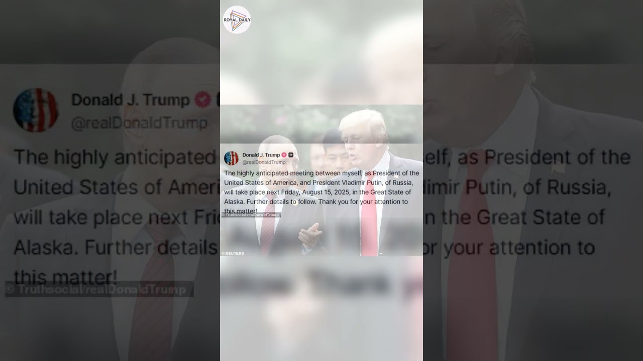 Trump Announces High Stakes Meeting With Putin In Alaska