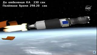 Progress MS-18 Launch on a Soyuz-2.1a