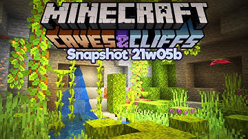 Minecraft 1.17 Snapshot 21w05b ▫ Lush Caves Are My New Favourite Thing ▫ Caves & Cliffs Update
